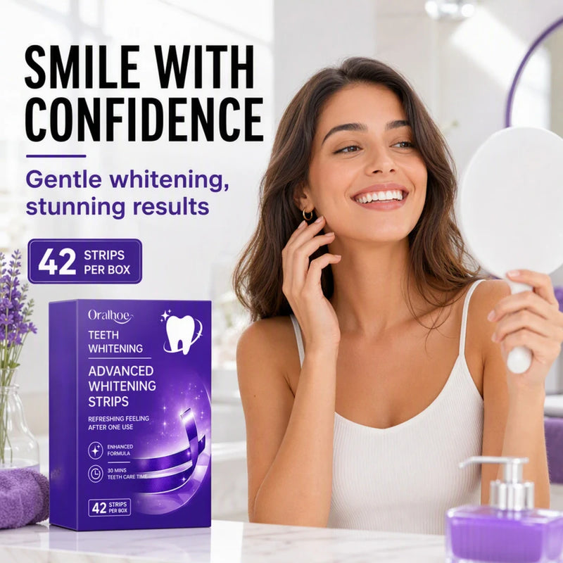 Purple Teeth Whitening Strips